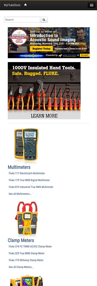 MyFlukeStore.com - Fluke Distributors