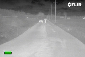 FLIR Scout PS32 Thermal Night Vision Monocular at 100 Yards Distance