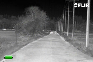 FLIR Scout TS32r Thermal Night Vision Monocular at 500 Yards Distance