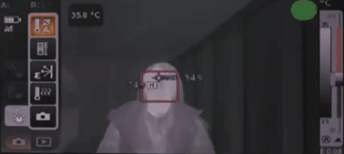 Target thermal image of body temperature